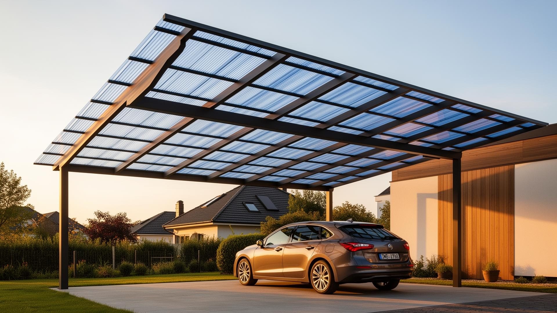 Polycarbonat Stegplatten für die Terrasse